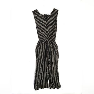 Navy Striped jumpsuit size 14